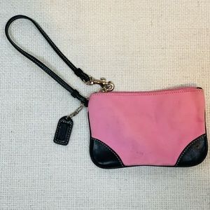 COACH Pink Small Wristlet